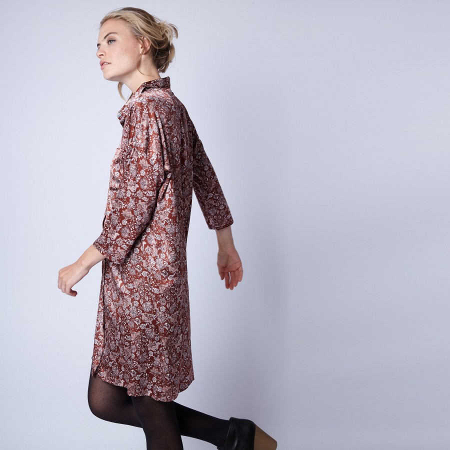 Robe chemise en soie Maison Montagut x Maison Martin Morel - Gaspard