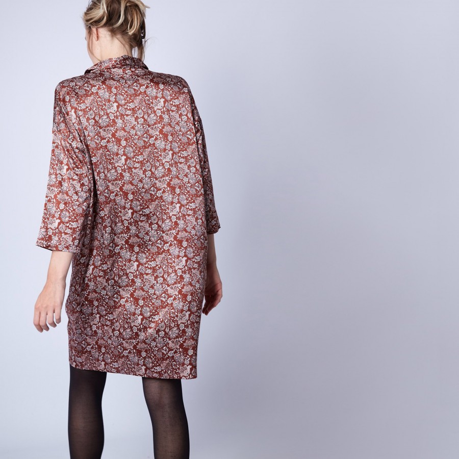 Robe chemise en soie Maison Montagut x Maison Martin Morel - Gaspard