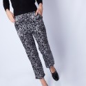 Pantalon droit en soie Ginga 6310 Noir - 01 Noir