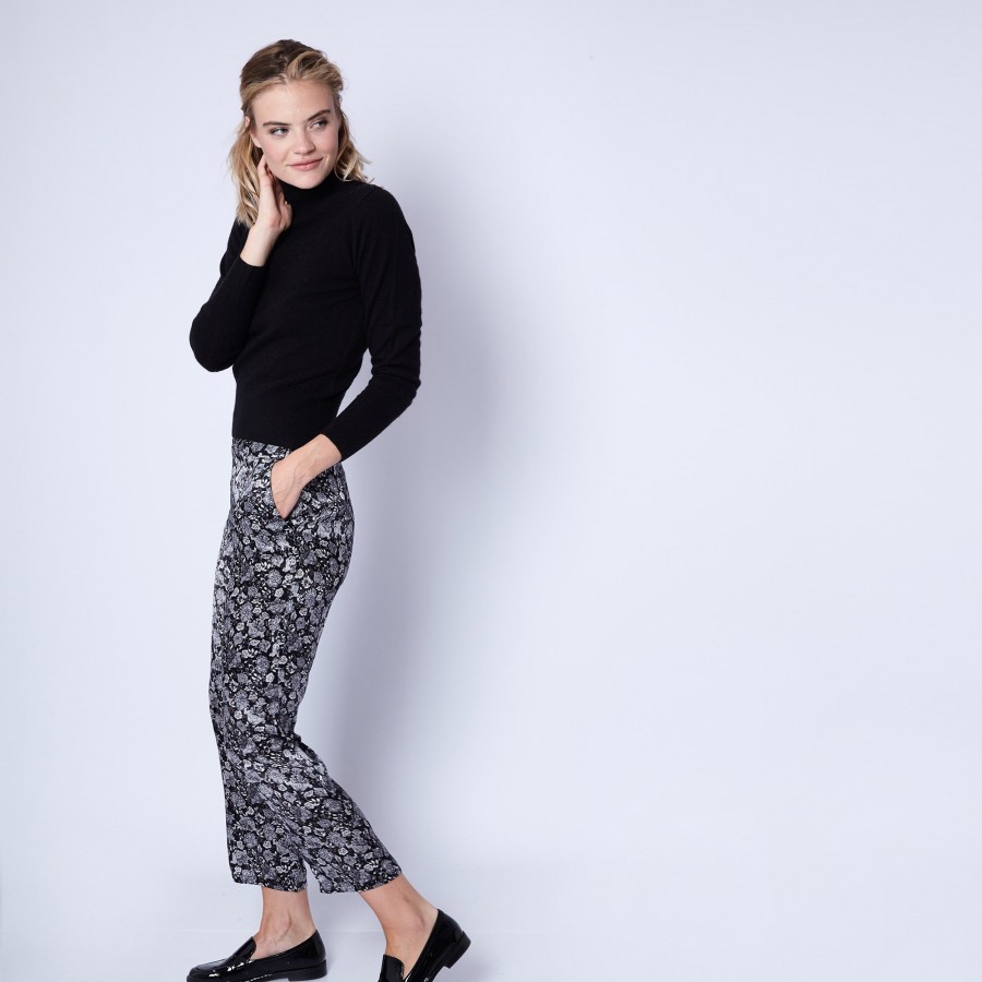 Pantalon droit en soie Maison Montagut x Maison Martin Morel - Ginga