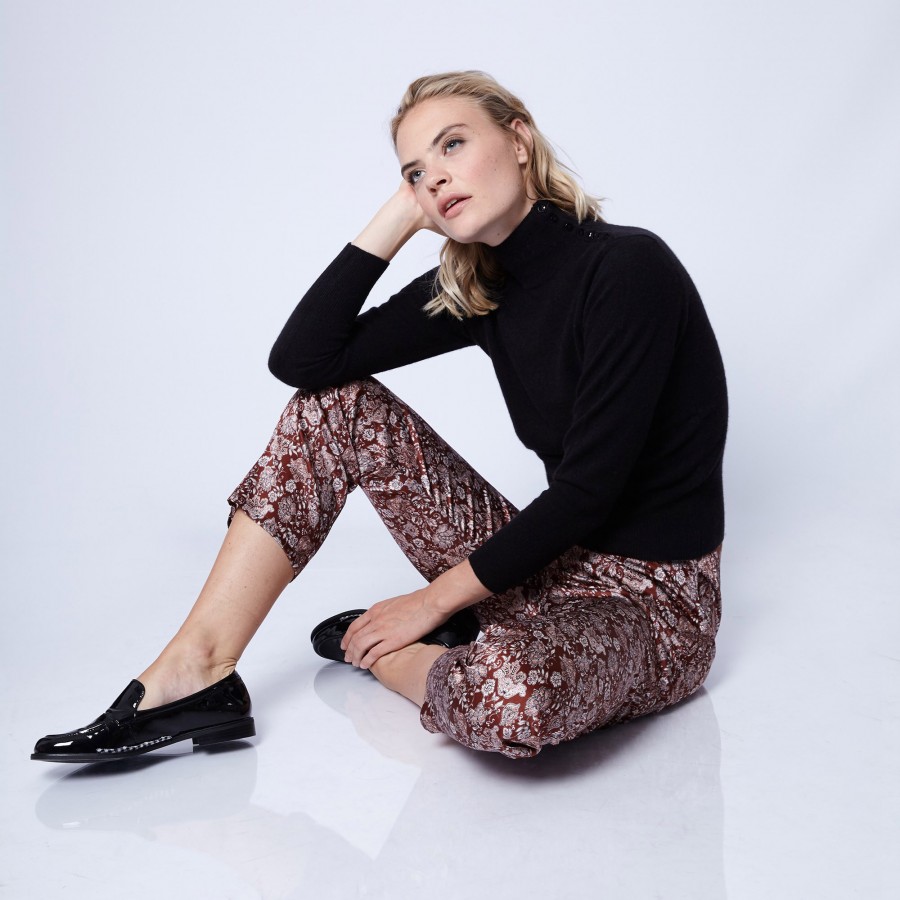Pantalon droit en soie Maison Montagut x Maison Martin Morel - Ginga