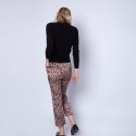 Pantalon droit en soie Ginga 6372 Safran - 15 Orange