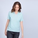 Polo manches 3/4 en Fil Lumière - Marjorie