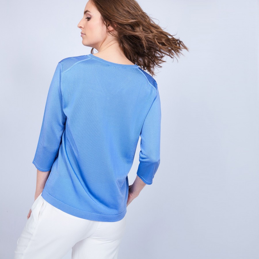 Polo femme manches 3/4 Fil Lumière
