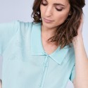 Polo en Fil Lumière manches 3/4 - Mélissa
