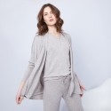 Gilet col châle - Hani 6344 Rafale - 09 Gris moyen