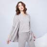 Gilet col châle - Hani 6344 Rafale - 09 Gris moyen