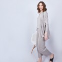 Gilet col châle - Hani 6344 Rafale - 09 Gris moyen