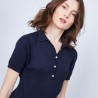 Robe col polo en coton - Jacee
