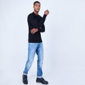 Pull col polo en laine mérinos - Lino bis