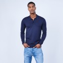 Pull col polo en laine mérinos - Lino bis
