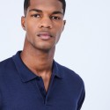 Pull col polo en laine mérinos - Lino bis