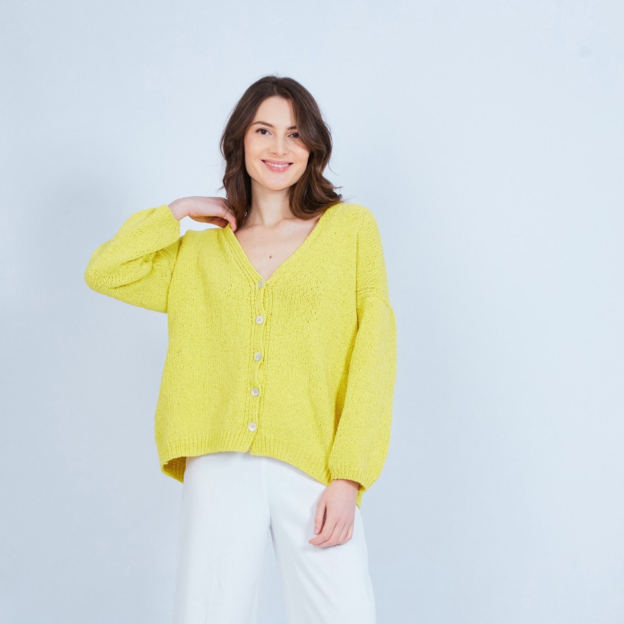 Pull en coton col V - Mariette