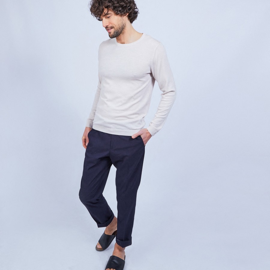 Pull col rond en laine - Luciano bis