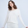 Pull en cachemire col V - Happy 6310 noir - 01 noir