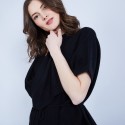 Gilet kimono sans manches - Harriet 6364 prune - 18 violet fonce