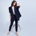 Gilet kimono sans manches - Harriet 6364 prune - 18 violet fonce