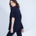 Gilet kimono sans manches - Harriet 6364 prune - 18 violet fonce