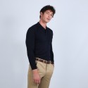 Pull col polo en laine mérinos - Beni