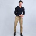 Pull col polo en laine mérinos - Beni