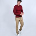 Pull col polo en laine mérinos - Beni