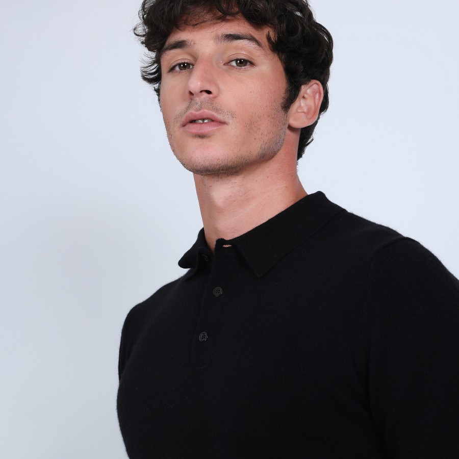 Pull col polo en cachemire - Billy