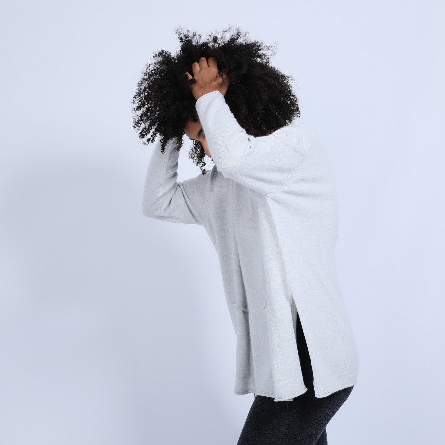 Pull en cachemire ample col V - Hilary
