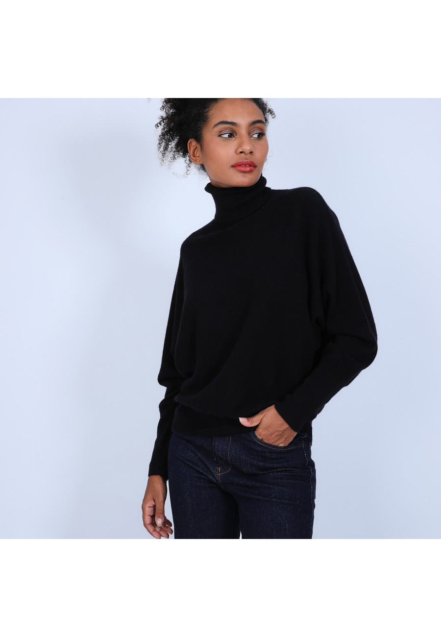 Pull chauve souris col roulé - Bob