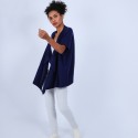 Gilet kimono sans manches - Harriet 6366 plume - 81 gris pale