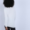 Pull col V oversize Hoani 6344 Rafale - 09 Gris moyen