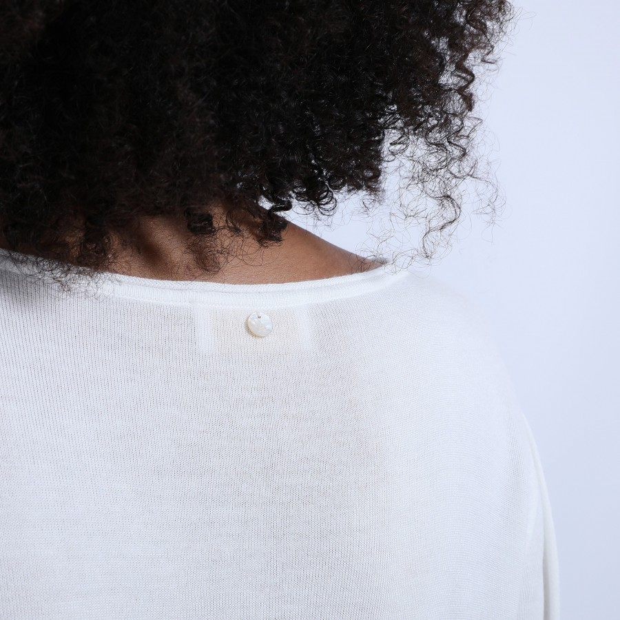 Pull col V oversize en bambou cachemire - Hoani