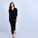 Pull en cachemire ample col V - Hilary 6361 opale - 12 beige clair