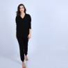 Pull en cachemire ample col V - Hilary 6361 opale - 12 beige clair