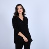 Pull en cachemire ample col V - Hilary 6361 opale - 12 beige clair