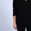 Pull en cachemire ample col V - Hilary 6361 opale - 12 beige clair