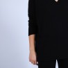Pull en cachemire ample col V - Hilary 6361 opale - 12 beige clair