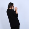 Pull en cachemire ample col V - Hilary 6361 opale - 12 beige clair