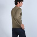 Pull col V en laine mérinos - Badyss