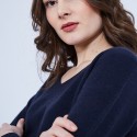Pull col V en cachemire - Olga