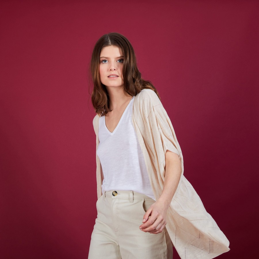 T-shirt long en lin - CID