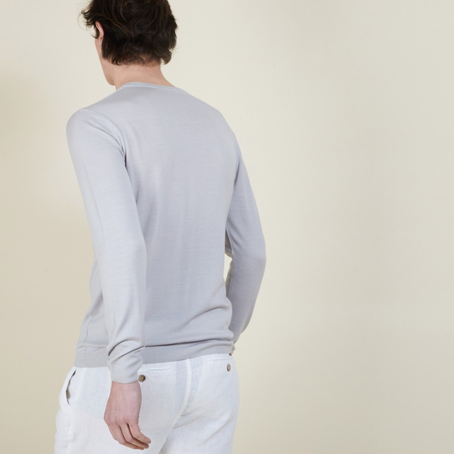 Pull col V en 100% laine - Badyss