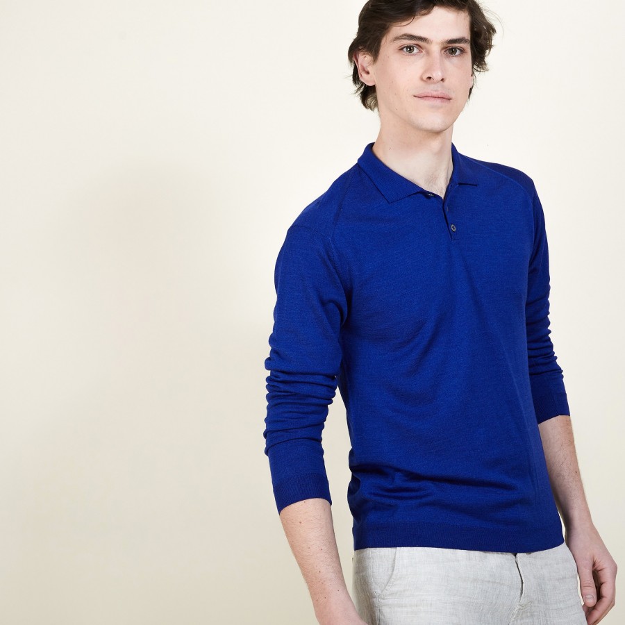 Wool and silk polo neck sweater - Bartev