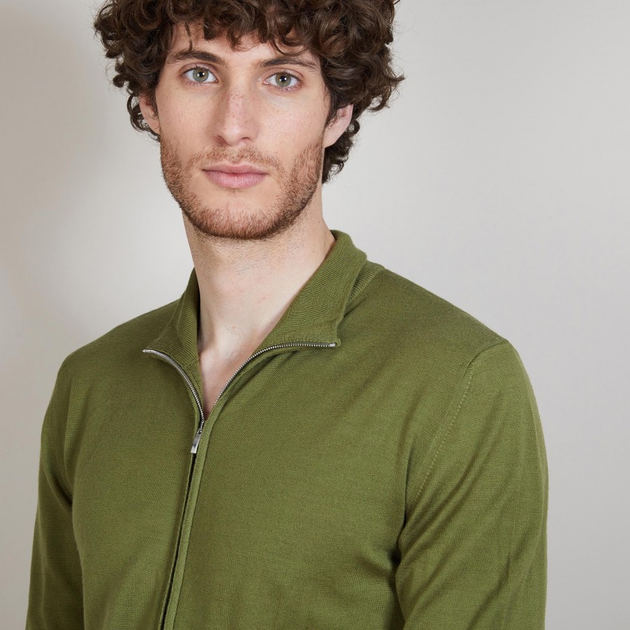 Gilet zippé en 100% laine mérinos - Bastian