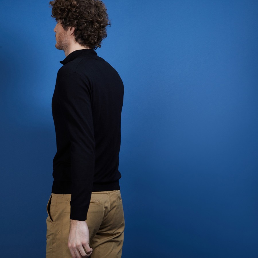 Gilet zippé en 100% laine mérinos - Bastian