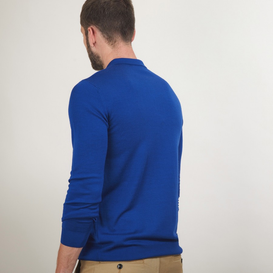 Pull col polo en laine - Beni