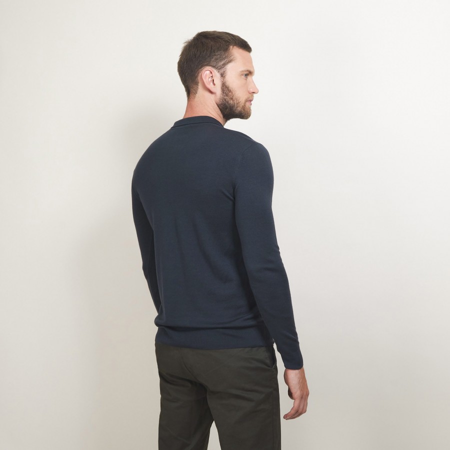 Pull col polo en laine - Beni