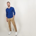 Pull col tunisien en laine - Bonno