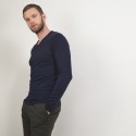 Pull col tunisien en laine - Bonno