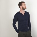 Pull col tunisien en laine - Bonno