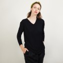 Pull col V en Bambou Cachemire - Barbara